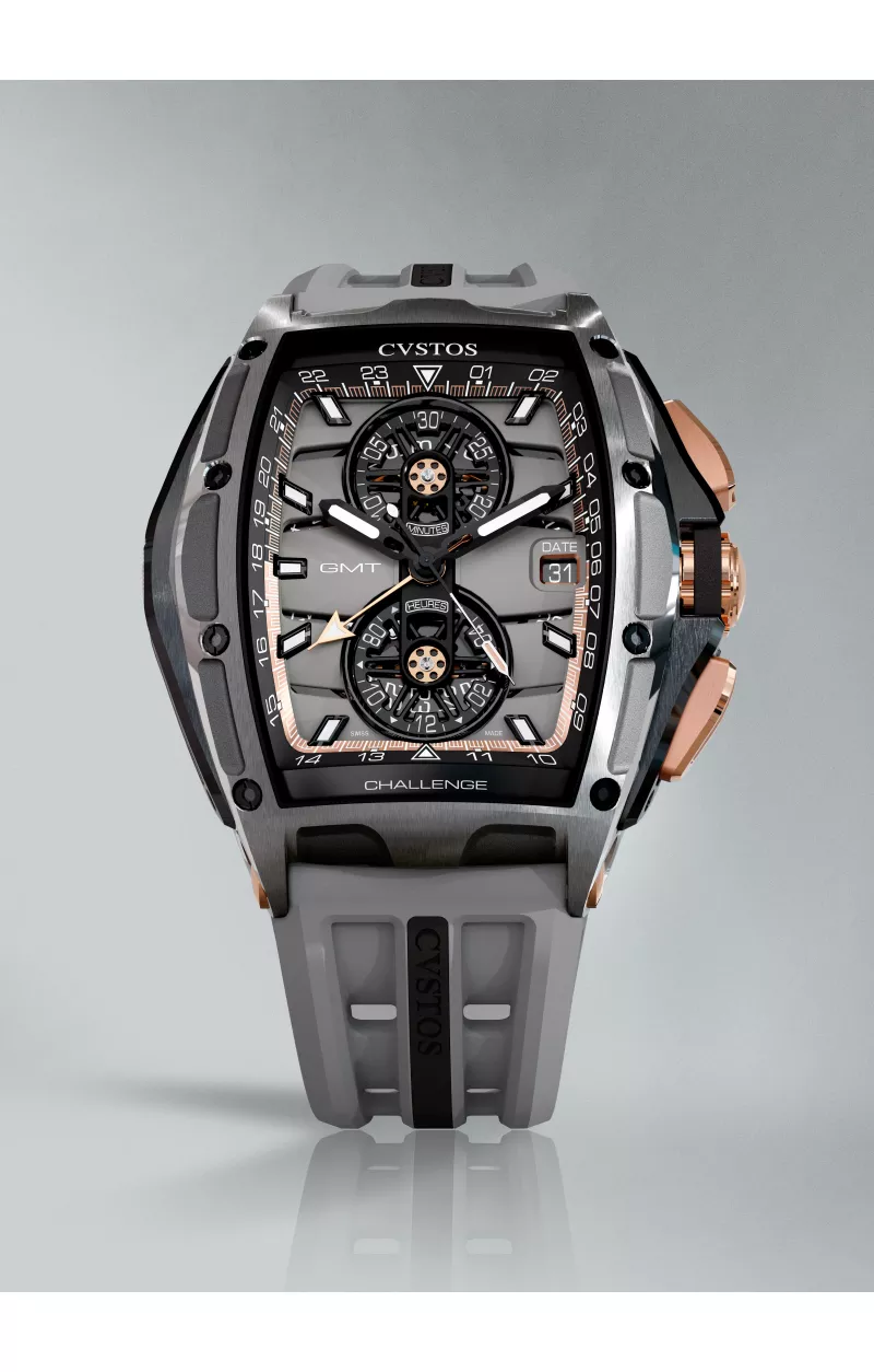Cvstos the Time Keeper - Chrono GMT - Dark Grey Steel