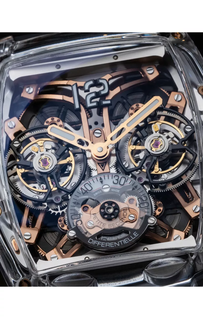 Double Tourbillon Sapphire Black & 5N COMP