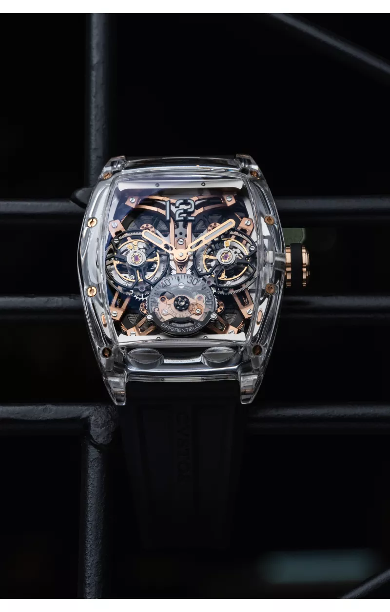 Double Tourbillon Sapphire Black & 5N COMP