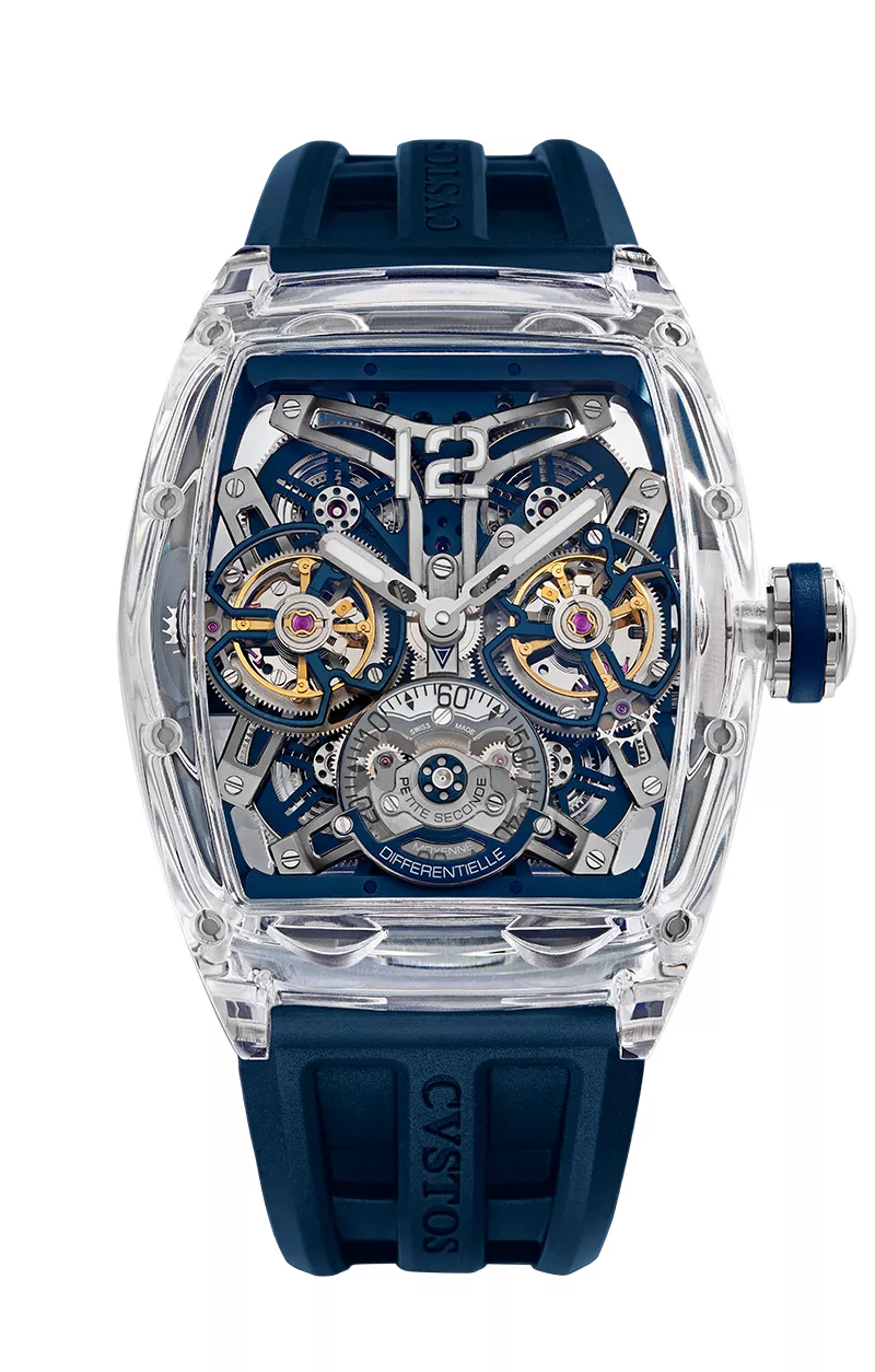 Double Tourbillon Sapphire Navy & TIT COMP