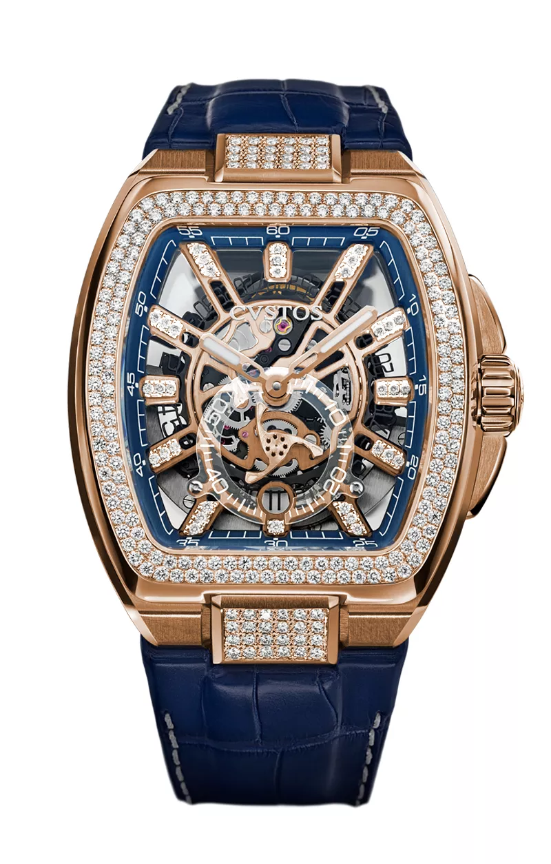 Cvstos the Time Keeper - Metropolitan PS 5N Red Gold / SQLT Blue Dail / Diamond