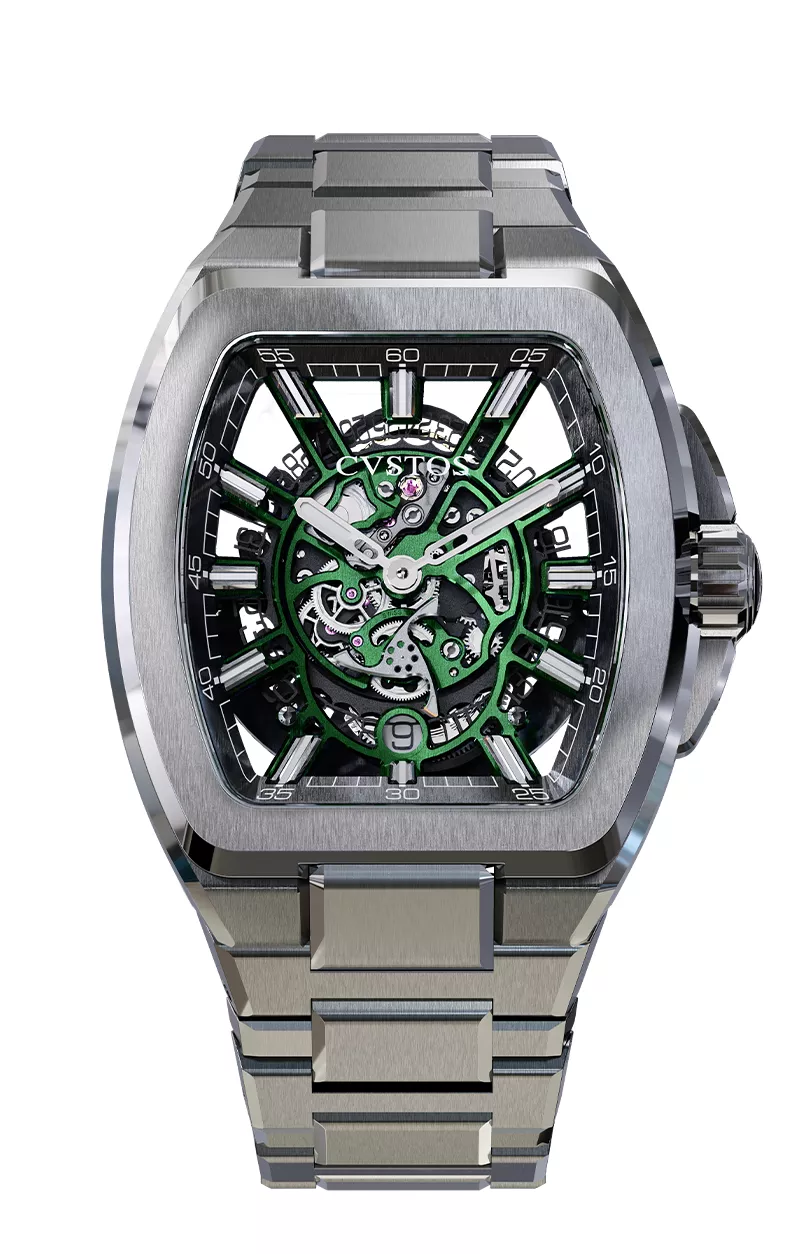 Cvstos the Time Keeper - Metropolitan PS Titanium / SQLT Green