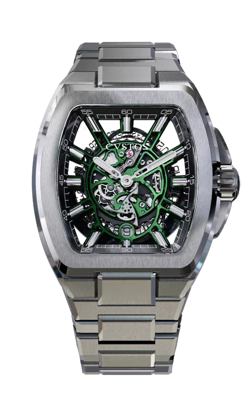 Cvstos the Time Keeper - Metropolitan PS Titanium / SQLT Green