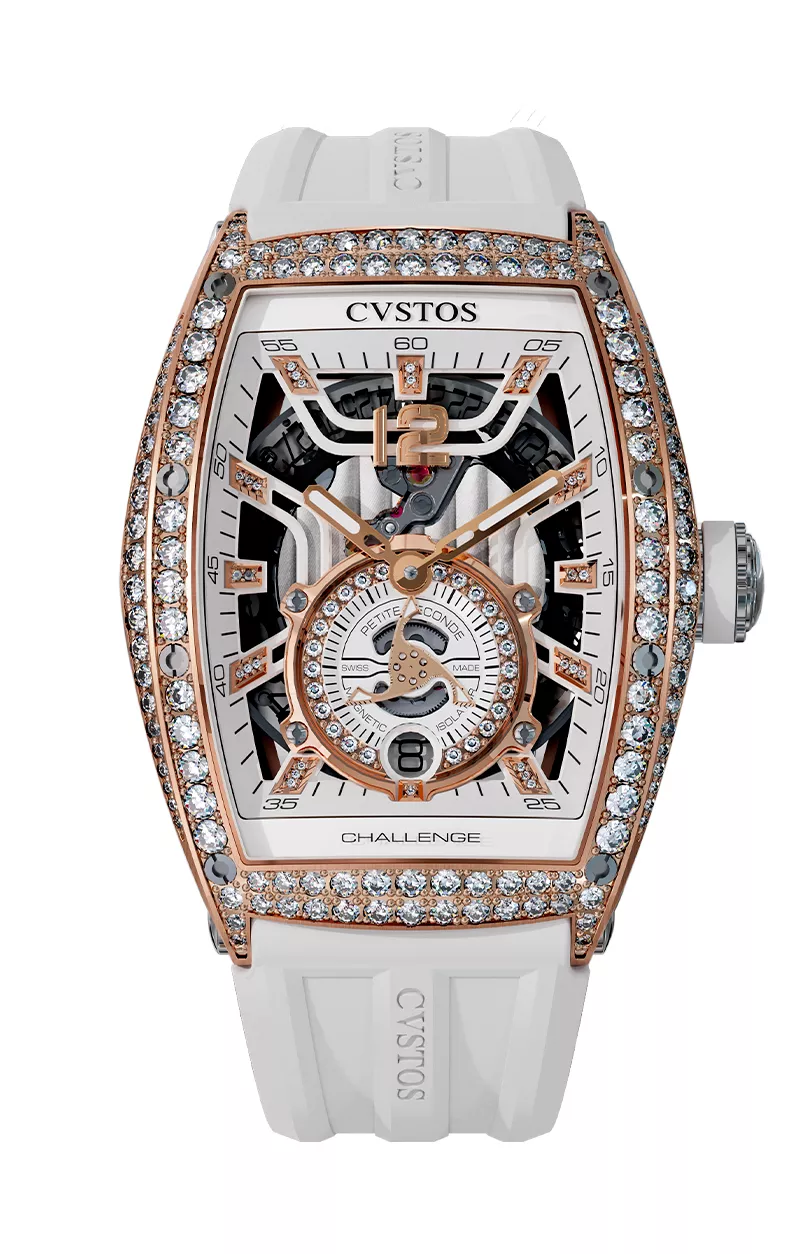 Jetliner PS Thirty6 5N Red Gold 2 Row Diamonds / White