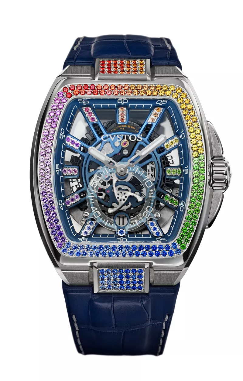 Cvstos the Time Keeper - Metropolitan PS Titanium / SQLT Blue Dail / Rainbow