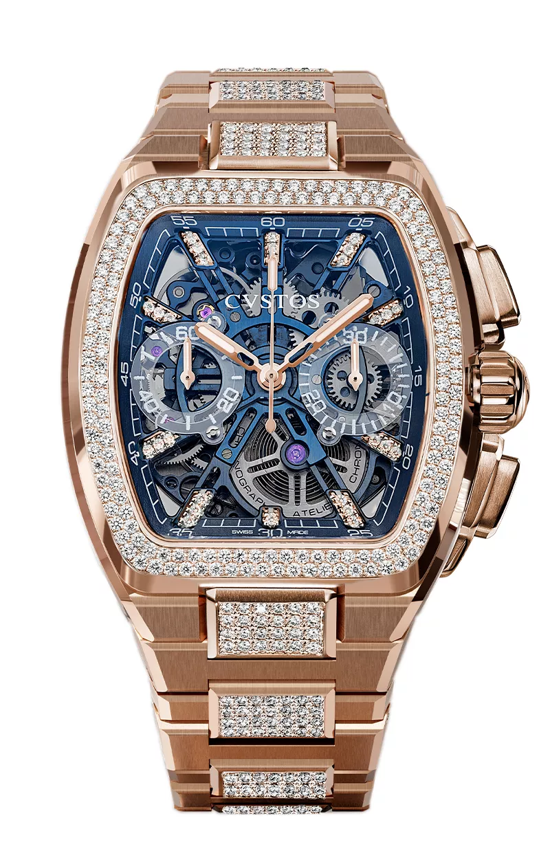 Metropolitan Chrono 5N Red Gold Bleu SQLT / Diamond