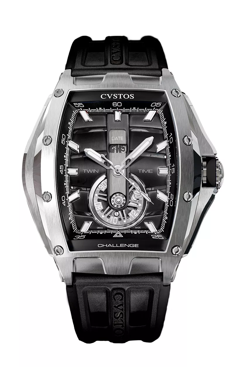 Cvstos the Time Keeper - Twin-Time Black Dial