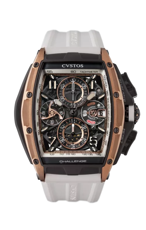 Cvstos the Time Keeper - Chrono 5N Red Gold Black Titanium / White