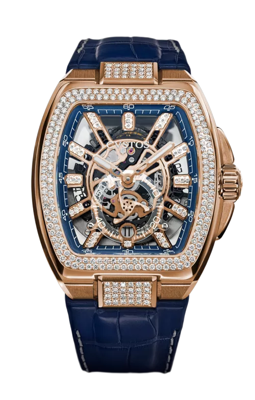 Cvstos the Time Keeper - Metropolitan PS 5N Red Gold / SQLT Blue Dail / Diamond