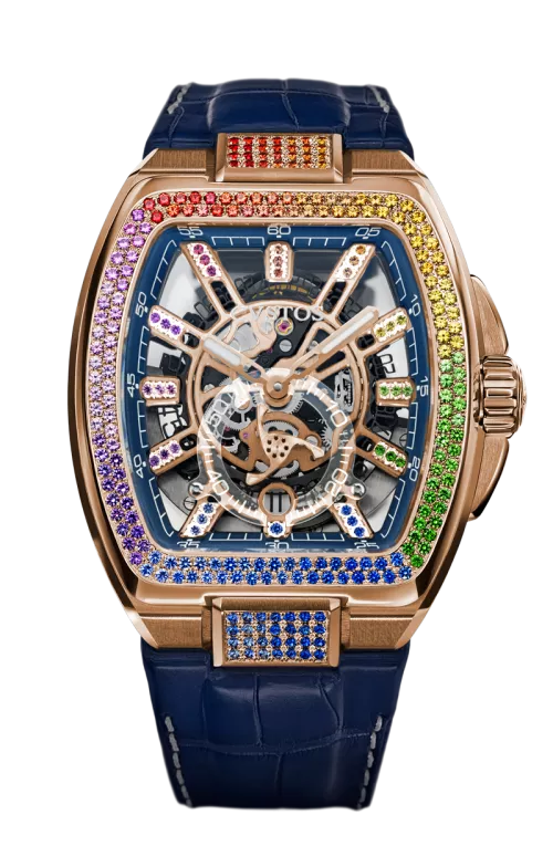 Cvstos the Time Keeper - Metropolitan PS 5N Red Gold / SQLT Blue Dail / Diamond