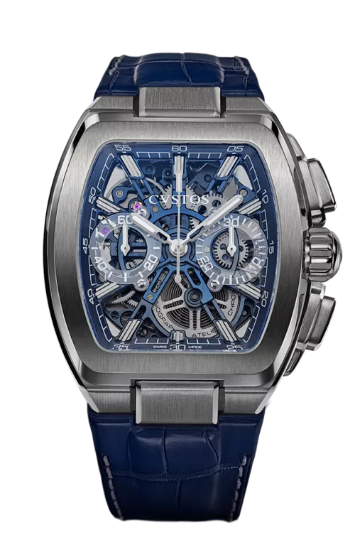 Cvstos the Time Keeper - Metropolitan Chrono Titanium Bleu SQLT