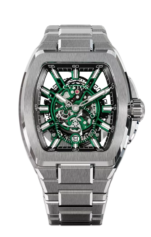 Cvstos the Time Keeper - Metropolitan PS Titanium / SQLT Green